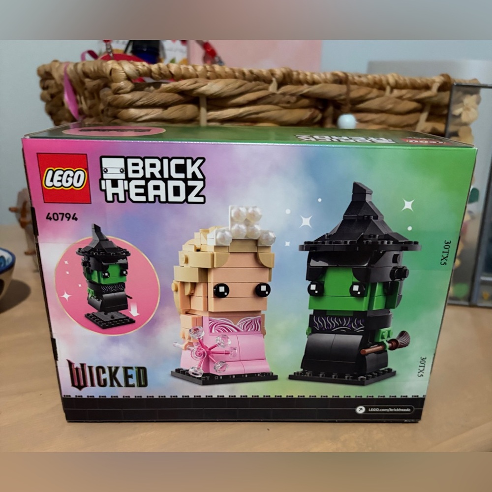 NEW SEALED LEGO BRICKHEADZ WICKED ELPHABA & GLINDA SET